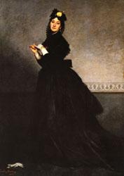 Charles Carolus - Duran Lady with a Glove ( Mme, Carolus - Duran ). France oil painting art